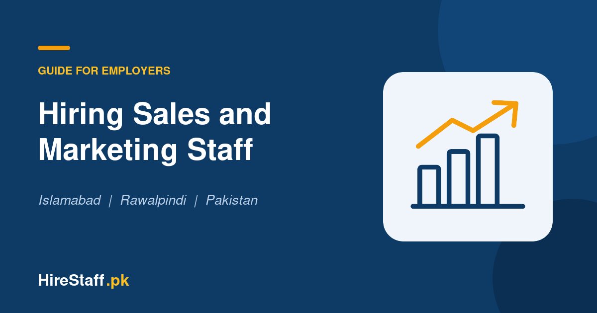How to Hire Sales and Marketing Staff in Islamabad and Rawalpindi